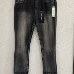 DRIFTWOOD Faded Black Ankle Jeans